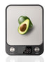 Food Scale,Digital Kitchen Scale, Stainless Steel, Weight in Grams, Ounces, Milliliters and Pounds, Ideal for Meal Prep, Cooking, and Baking