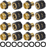 Garden Hose Quick Connect, 3/4 Inch Male and Female Garden Hose Fitting Quick Connector (8 Sets)