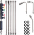 9 Pack Pressure Washer Extension Wand Upgrade Power Washer Lance with 6 Nozzle Tips, 30°,90°,120° Curved Rod, 1/4" Quick Connect, 4000 PSI