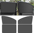 4PCS Car Side Window Sun Shades, Auto Window Sunshades Privacy Curtains Blackout with Magnetic, UV Rays, Heat Protection Stretch Car Window Covers for Sleeping, Camping, Breastfeeding (Front & Back)