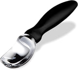 Ice Cream Scoop with Comfortable Handle, Professional Grade Scooper, Great for Spooning Frozen Hard Gelato and Sorbet, Melon-Black