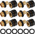 3/4 Inch Garden Hose Quick Connect, Quick Connect Garden Hose Fittings, Male and Female Water Quick Release Hose Connector (6 Pack)