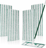 4 Pack Microfiber Mop Pads Refills Compatible with Libman Wet &Dry Dust Mops, Reusable Washable Replacement Mop Heads for Floor Cleaning, Easy to Install and Remove Flat Mop, 18Inch
