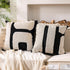 2 Pcs Black and White Tufted Pillow Covers Boho Chunky Geometric Decorative Throw Pillow Case 18 x 18 Inches Abstract Pillowcases for Bed Couch(White, Black, Classic Style)