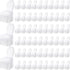 Chair Slip Covers with Skirt Wedding Long Stretch Spandex Dining Chair Cover Protectors Removable and Washable for Hotel and Wedding Ceremony(White,60 Pieces)