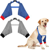 2 Pairs Dog Elbow Protector Dog Recovery Sleeve with Elastic Band Soft Padded Adjustable Front Leg Braces for Small Medium Large Doggy, 2 Colors(X-Large)