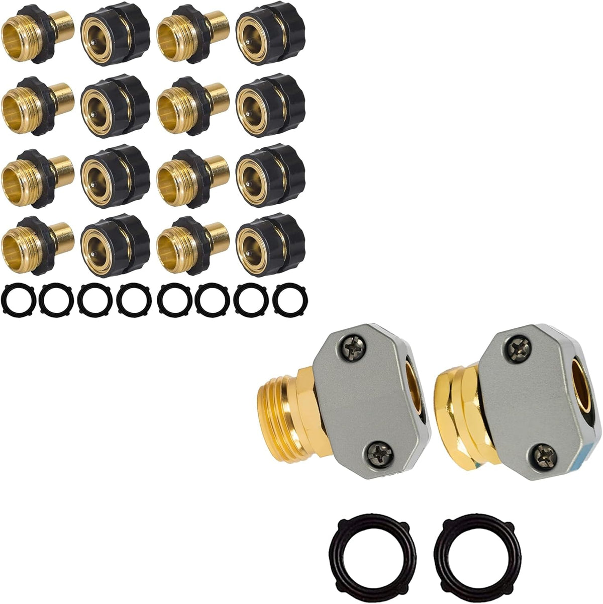 Garden Hose Quick Connect + Hose Repair Kit
