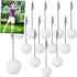 12 Pcs Resin Sports Ball Base Memo Clips with Alligator Wire Table Number Card Place Holders Photo Stand for Office Menu Wedding Party Events Decoration(Golf)