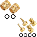Garden Hose Adapter + Nozzle Jet with Shutoff Valve