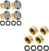 Garden Hose Repair Kit + Brass Garden Hose End Caps