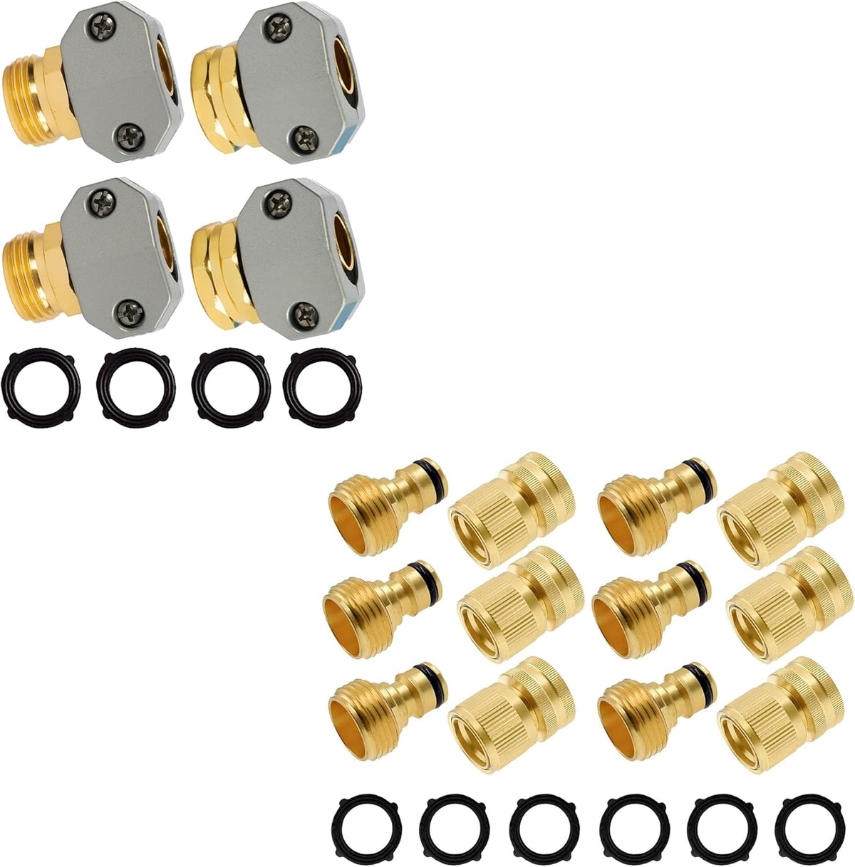 Garden Hose Repair Kit + Garden Hose Quick Connector Kit