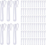 80 Pcs Plastic Curtain Hooks, Adjustable Pinch Pleat Hooks, Ratchet System Pinch Pleat Curtain Hooks for Window Curtain, Door Curtain and Shower Curtain (90mm/3.54inch)