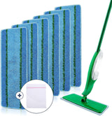 Upgraded Mop Head Replacement for Libman Freedom Spray Mop, 6 Pack Washable Mops Refill Pad + 1 Count Laundry Bag