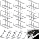 60 Pcs 1/4 Inch Diameter x 2-3/4 Inch Long Safety Locking Pin, Heavy Duty Metal Shaft Wire Pin for Trailer Hitch, Coupler, Wagons, Towing, Farm Lawn Garden Applications