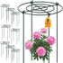 8 Pack 15.7" D x 23.6" H Heavy Duty Peony Cages and Supports, Metal Plant Support Stakes, Flower Support Hoops for Outdoor Garden Roses, Tomatoes, Hydrangeas, Peonies, Sage, Cucumbers