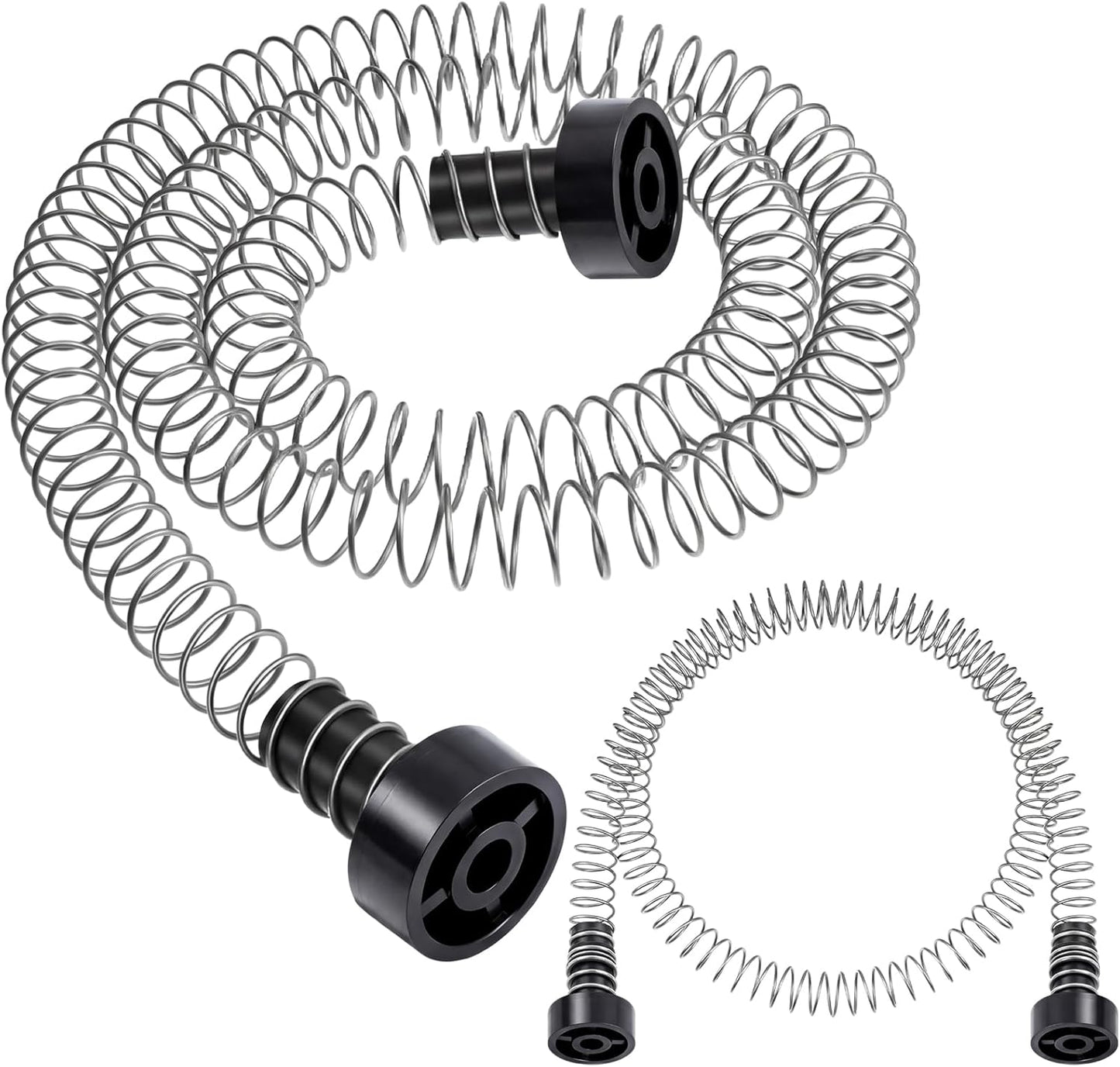 2 Pcs Heavy Duty Stainless Steel Zipline Spring Brake 5.3 ft Long Zipline Stopper Zip Line Accessories Braking System Stop for 3/16 1/4 5/16 3/8 Inch Wire Kit Backyard