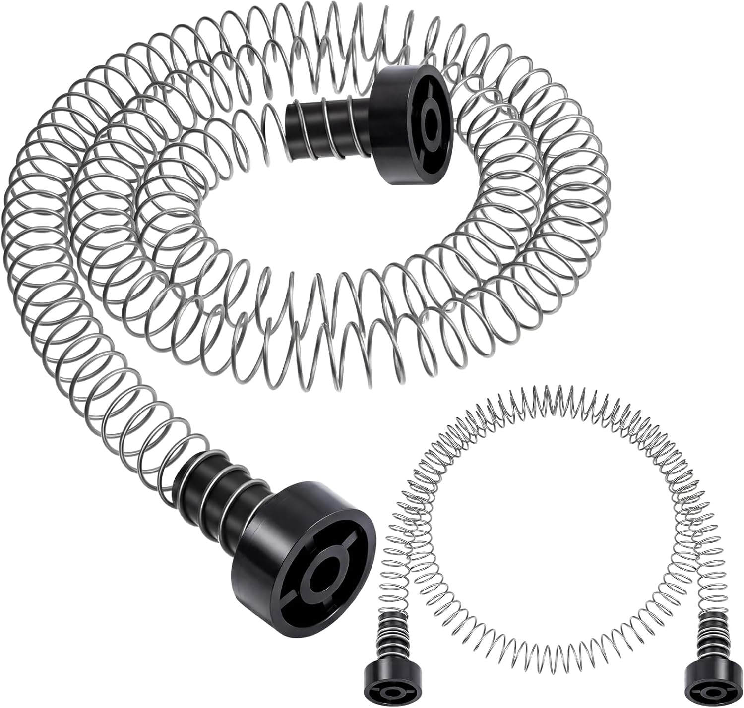 2 Pcs Heavy Duty Stainless Steel Zipline Spring Brake 5.3 ft Long Zipline Stopper Zip Line Accessories Braking System Stop for 3/16 1/4 5/16 3/8 Inch Wire Kit Backyard