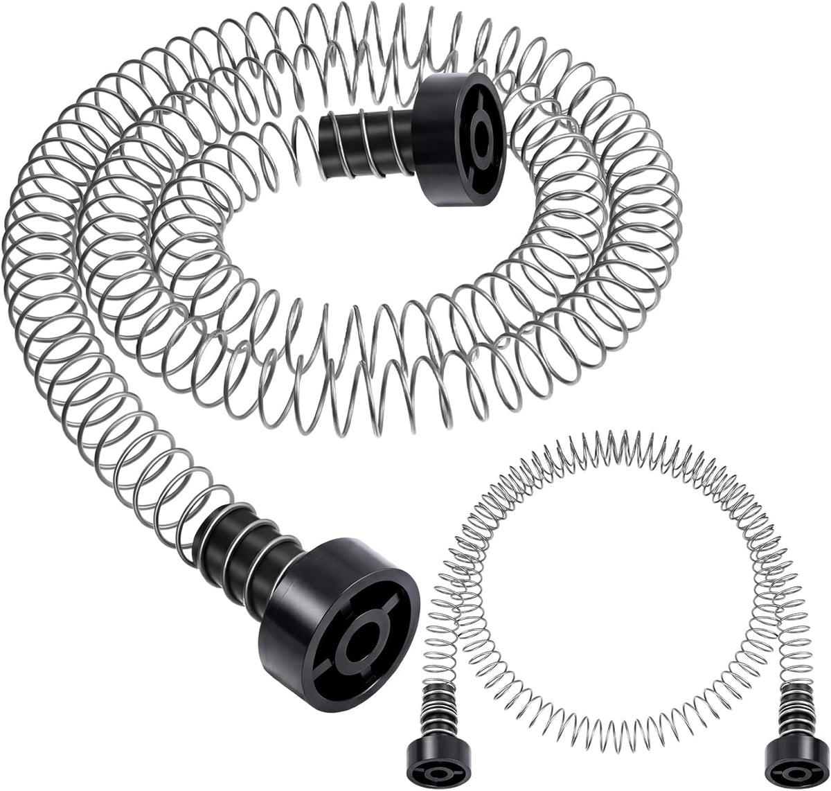 2 Pcs Heavy Duty Stainless Steel Zipline Spring Brake 5.3 ft Long Zipline Stopper Zip Line Accessories Braking System Stop for 3/16 1/4 5/16 3/8 Inch Wire Kit Backyard