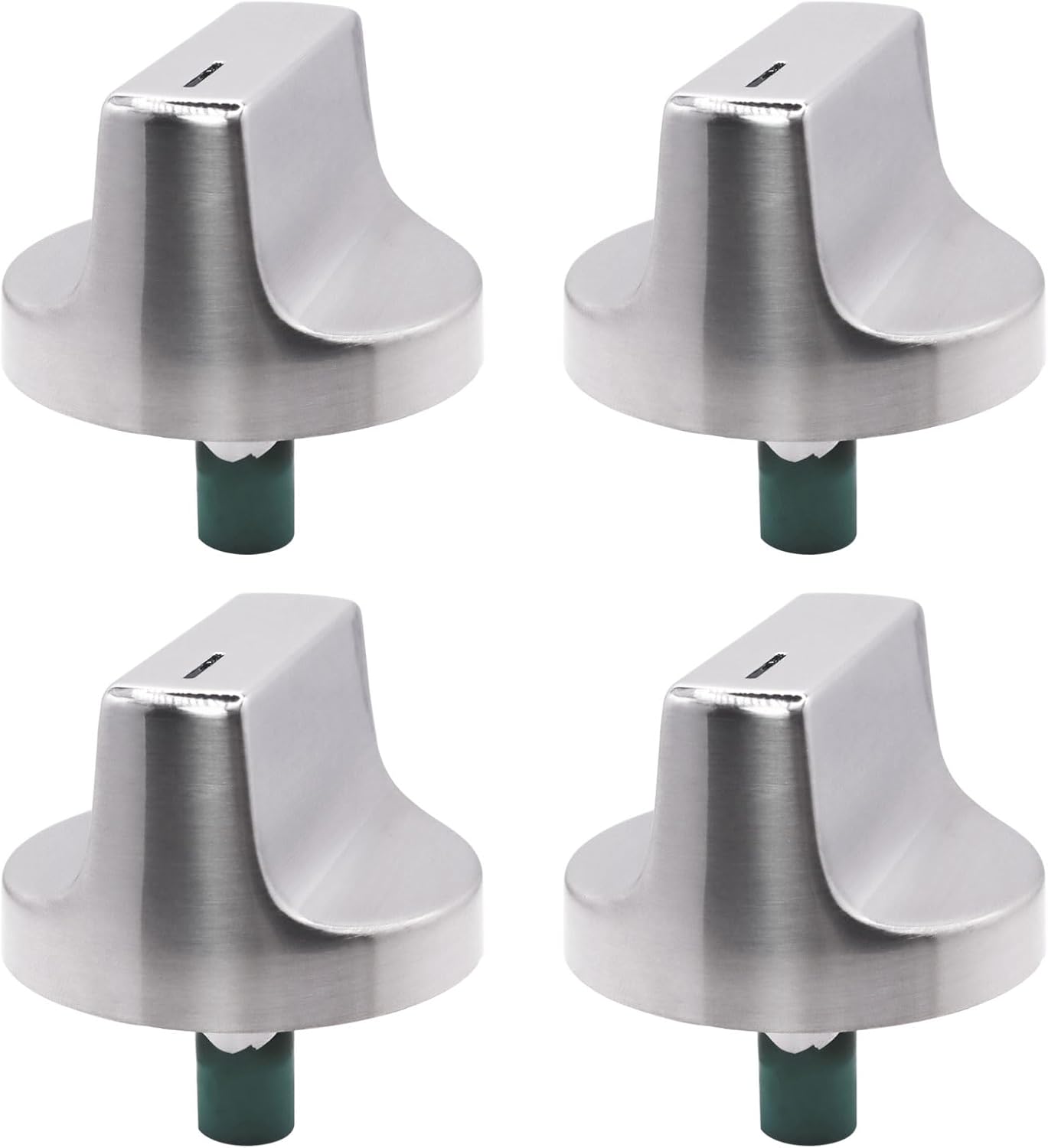 W11517334 Range Knob Compatible with Whirlpool Replaces Gas Range Oven Knob 4962305 W10850033 W11122869 W11458842 (4-Pack) The Edge of The Foot is Green or White