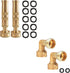 4" Twist Hose Nozzle + 90 Degree Garden Hose Elbow Connectors