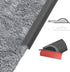 Flexible Carpet Edge Trim – Self-Adhesive Waterproof Cuttable Safety Edging for Thick Rugs &Mats, Peel & Stick Floor Transition Strip, For High-Traffic Areas (Fits Thick Carpets Up to 15mm,Black-20Ft)