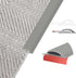 Flexible Carpet Edge Trim – Self-Adhesive Waterproof Cuttable Safety Edging for Thick Rugs & Mats, Peel & Stick Floor Transition Strip, (Fits High-Traffic Area Thin Carpets Up to 8mm,Deep Grey-10Ft)