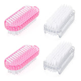 4PCS Nail Brush, Double Sided Nail Scrubber Brush, Soft Stiff Bristles fingernail Cleaning Brush, Angle Nails Toes Cleaning Brush for Men Women