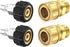 Pressure Washer Quick Connect Fittings, Quick Connect Kit M22 14mm to 3/8 Inch, 4 Pieces