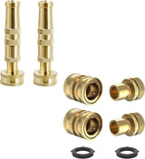 Heavy-Duty Brass Adjustable Twist Hose Nozzle