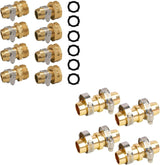 Garden Hose Repair Connector with Clamps + Hose Repair Kit