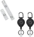 50 Pcs Badge Holder Straps ID Badge Straps with Snaps and 2 Pack Retractable Keychain for Badge Holder Heavy Duty Badge Reel