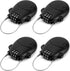 Retractable Cable Lock, 4 Pack Security Password Lock Steel Cable Luggage Locks