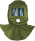 Sand Blasting Hood Cap, Shawl Cap Sandblasting Mask Anti Dust/Wind Sandblasting Tool Mask,Cut/Scratch/Heat Resistant Neck Protector, Green
