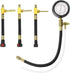 Universal Fuel Pressure Test Kit, Dual Scale Gauge (0-7 bar/0-100 psi) with Multiple Adapter Sizes, Brass Connectors