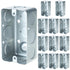 Electrical Box 12-Pack, 4x2 Inch Outlet Box,13 Cubic Inches, Ten 1/2 Inch Knockouts Electrical Box,1-7/8" Deep, Galvanized Steel