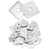 50-Pack Galvanized Square Washers Plate – 1/2" ID, 2x2 OD, 3/16" Thickness, Anti-Loosening Plate Fastener for Construction and Industrial Equipment