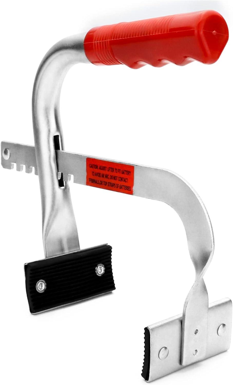 Battery Carrier, Battery Rack with Pads, Adjustable from 5" to 7", for Lifting and Carrying Batteries