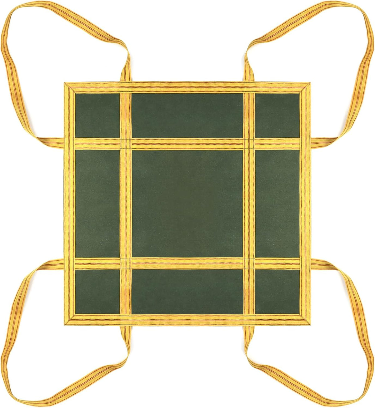 Heavy-Duty Canvas Cargo Lifting Pad Net - 3.28ft x 3.28ft Reinforced Handle Lifting Net for Construction, Logistics, and Transport, 2645lbs Load Capacity, Non-Slip Material