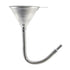 Spout Funnel with 14-9/16" Long Flexible Hose and Strainer, Steel Universal Priming Funnel for All Oils,Diesel Fuel and Other Liquids
