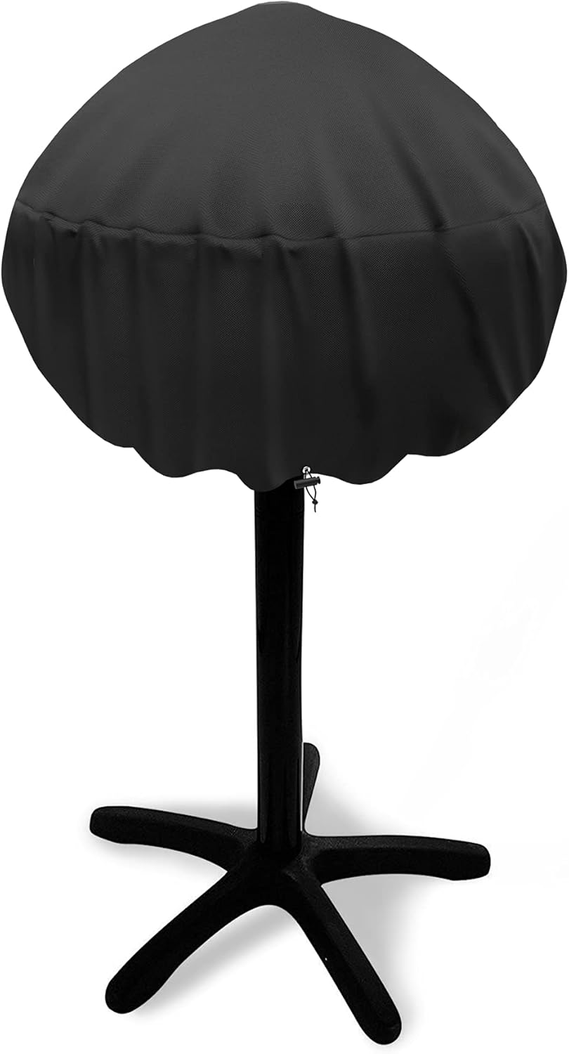 Waterproof Small Round Grill Cover - Fits George Foreman, Techwood, Cuisinart, Homewell Electric Grills, Weber Jumbo Joe Charcoal Grill and More - 19.2" Diameter x 17.6" Height