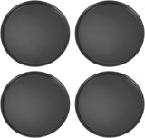 16-Inch Round Non-Slip Serving Trays – 4 Pack Rubber Surface Plastic Tray Set for Restaurant, Café & Bar