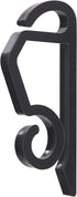 Christmas Light Clips Outdoor - 200 Pcs Holiday Lights Clip Plastic Gutter Hooks Outside Xmas Light Hangers for Hanging Christmas Halloween Decor (Black)