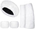 3 Pieces Faux Fur Headband Set Ear Warmer Headwrap Furry Wrist Cuff Leg Warmers Boot Cuff Accessories for Girls