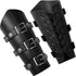 2 Pcs Halloween Faux Leather Arm Guards Medieval Belt Leather Buckle Bracers Viking Renaissance Accessories Costume