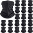 Neck Gaiter Mask Windproof Scarf UV Protection Balaclava Bandanas Breathable Outdoor for Men Women(20 Pieces,Black)