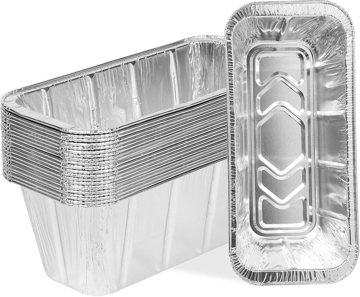 50-Pack Grease Cup Liners for Blackstone 28, 30, 36, 17, 22 Inch Griddle with Rear Grease Cup, Disposable Aluminum Foil Drip Pan, 8 x 3.7 Inch, 5017