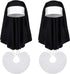 2 Sets Halloween Nun Costume Set Plastic Gold Cross Nun Habit Costume Set Hat White Collar Gold Cross Pendant for Woman