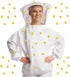 41 Pcs Halloween Beekeeper Costume Set Include 1 Beekeeper Set 20 Felt Bee 20 Round Tape for Cosplay(Large)