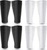 Soccer Shin Guards Sleeves 4 Pairs Flexible Soccer Shin Guard Leg Performance Support Polyester Soccer Shin Guard Sleeve Holder with Pocket for Soccer Sport