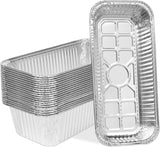 20-Pack Grill Drip Pans for Weber SmokeFire, Summit, Genesis Series, 11 x 5 Inch Disposable Aluminum Foil Grease Tray Liners